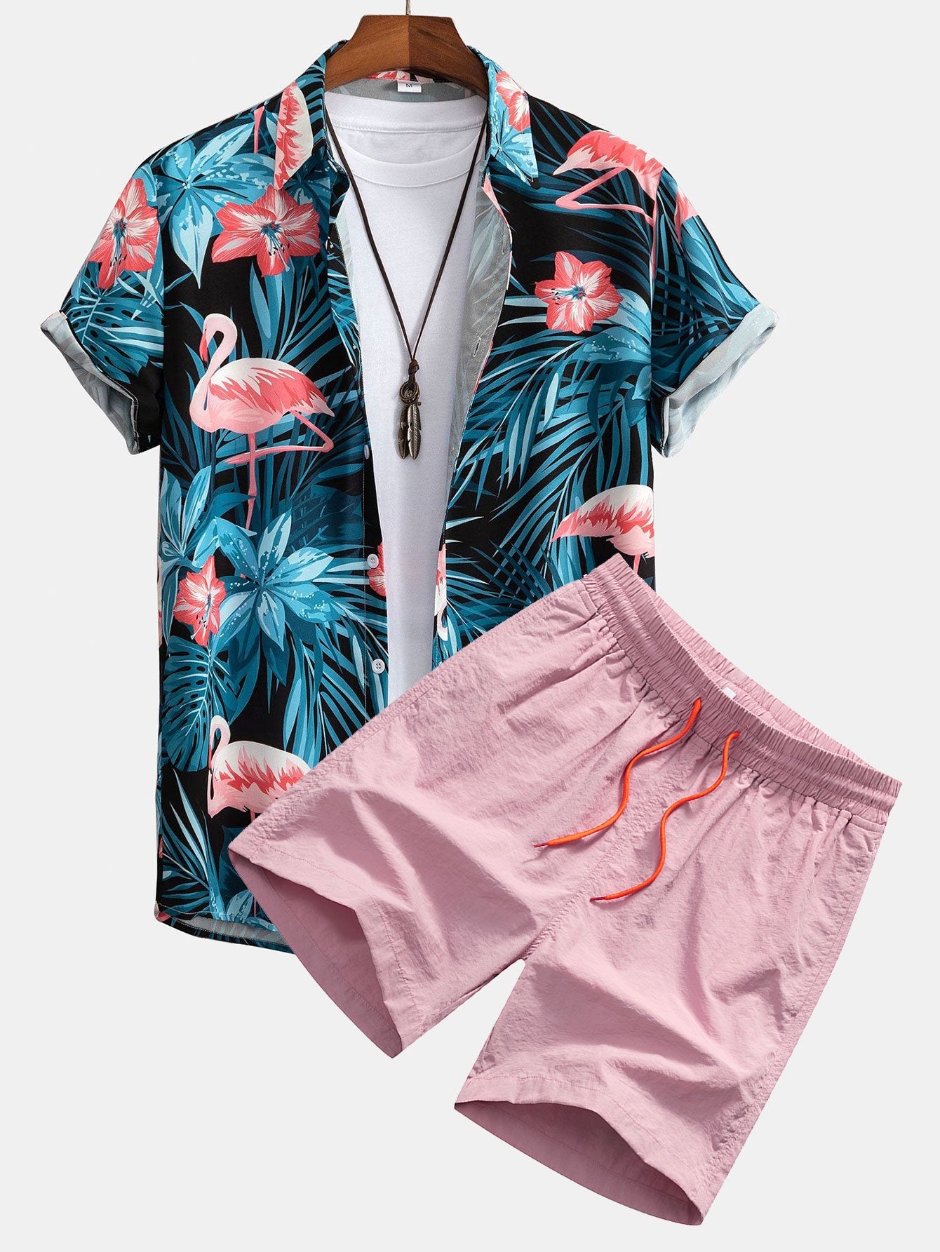 black & light pink / 2XL