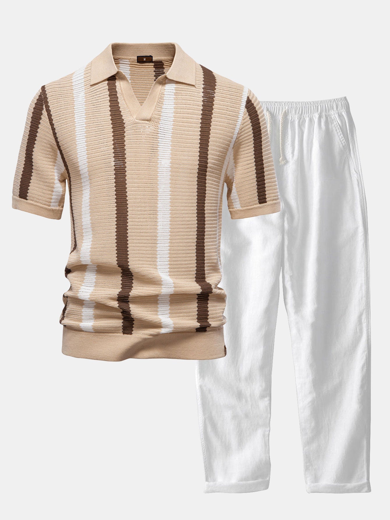 light brown & white / 2XL