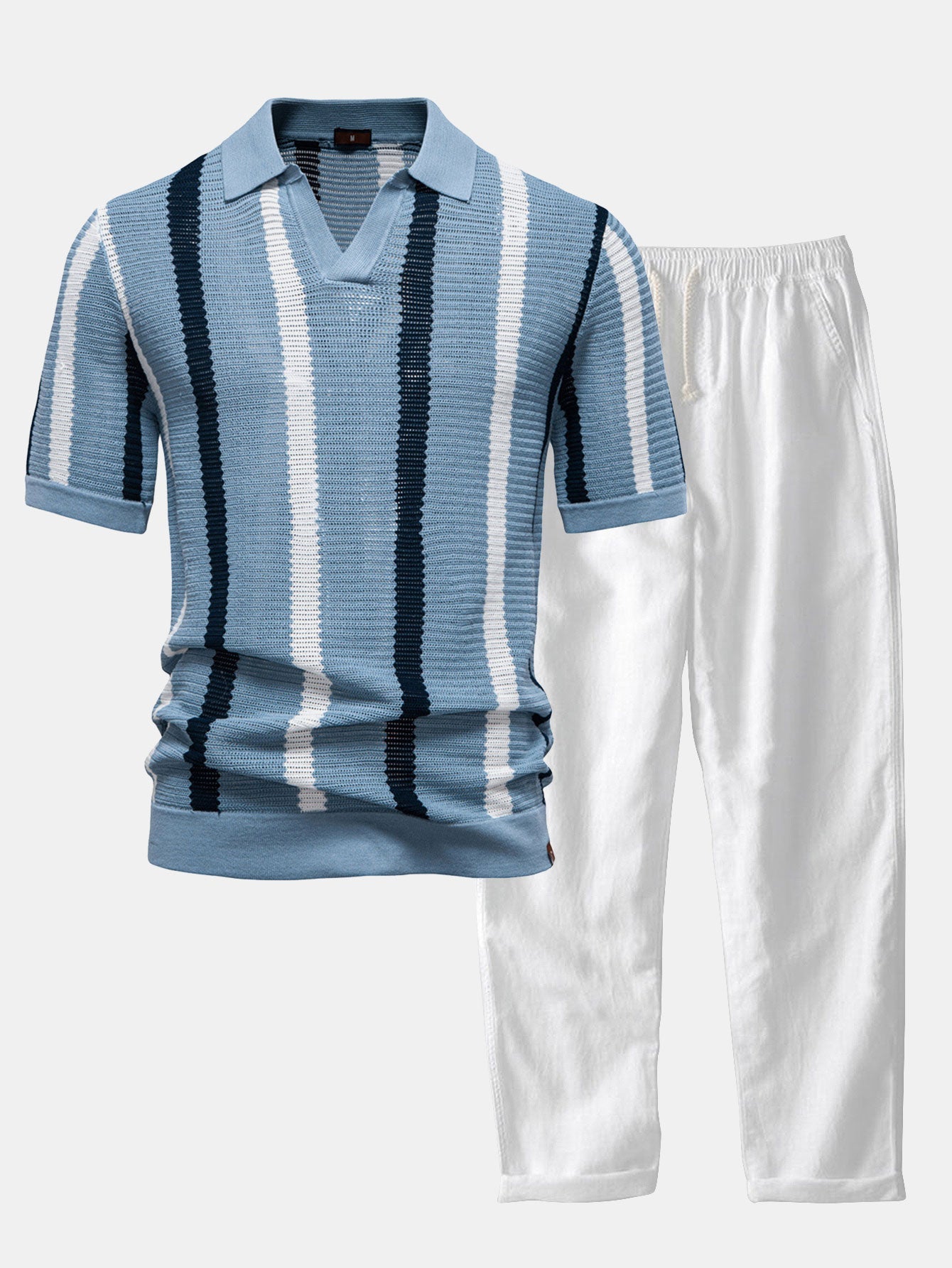 light blue & white / 2XL